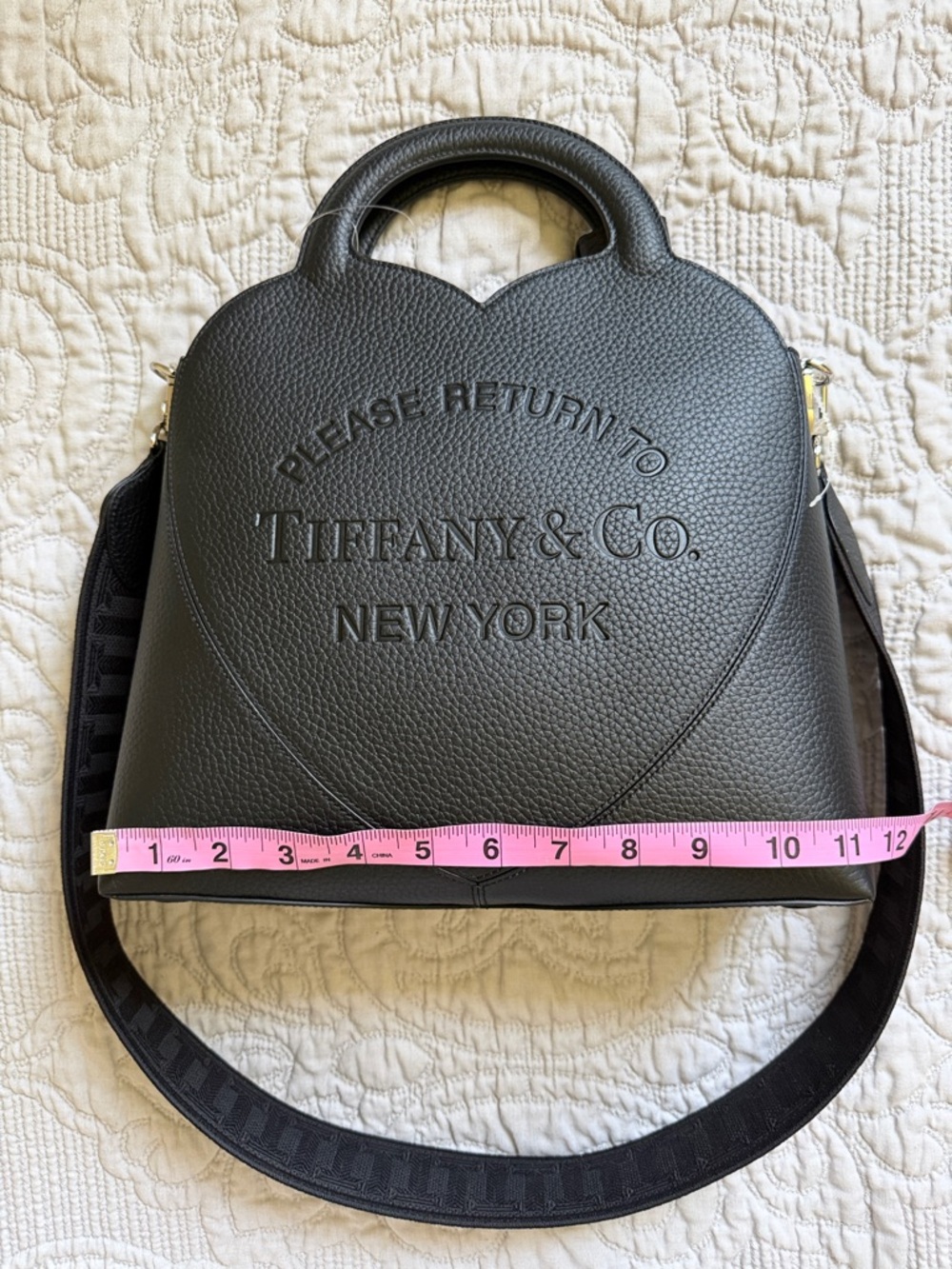 NWT TIFFANY & CO Black Taurillon Leather RTT Return To Tiffany Tote Bag - Picture 3 of 15